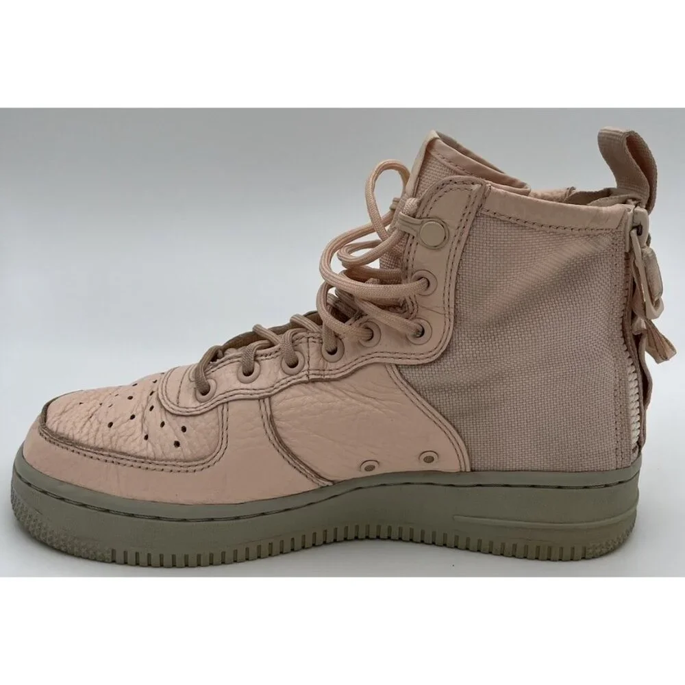 Nike Women’s SF AF1 Mid Air Force 1 Boots Orange Quartz AA3966-800 Size 8 - Picture 5 of 11